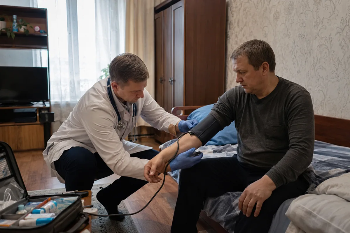 Медицинский персонал в клинике